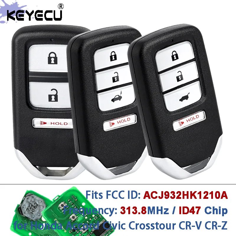 Honda Accord keyless go smart key fob