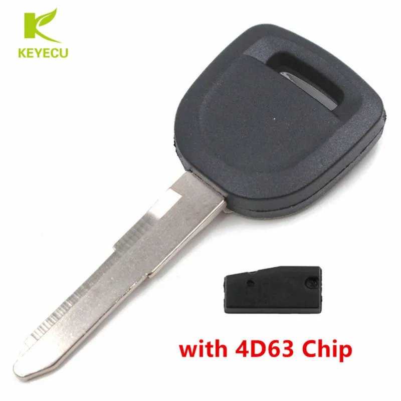 Mazda uncut ignition key with 4D63 chip