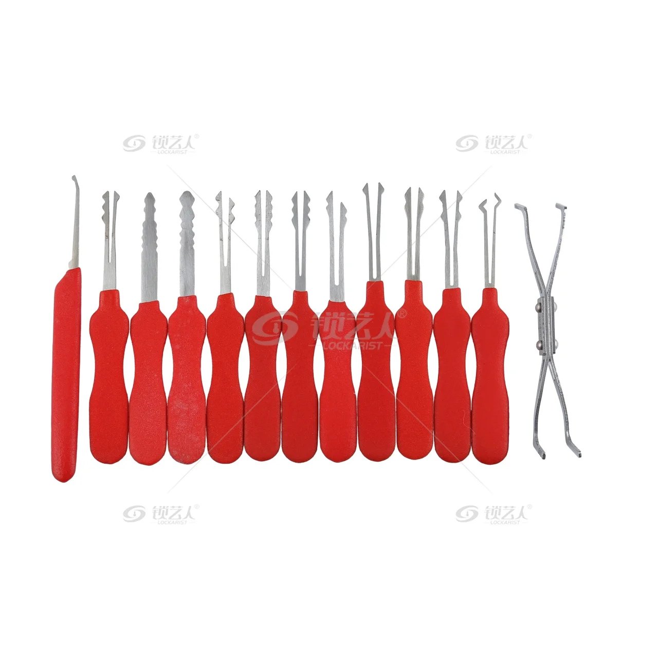 Scissor type auto quick lock pick set
