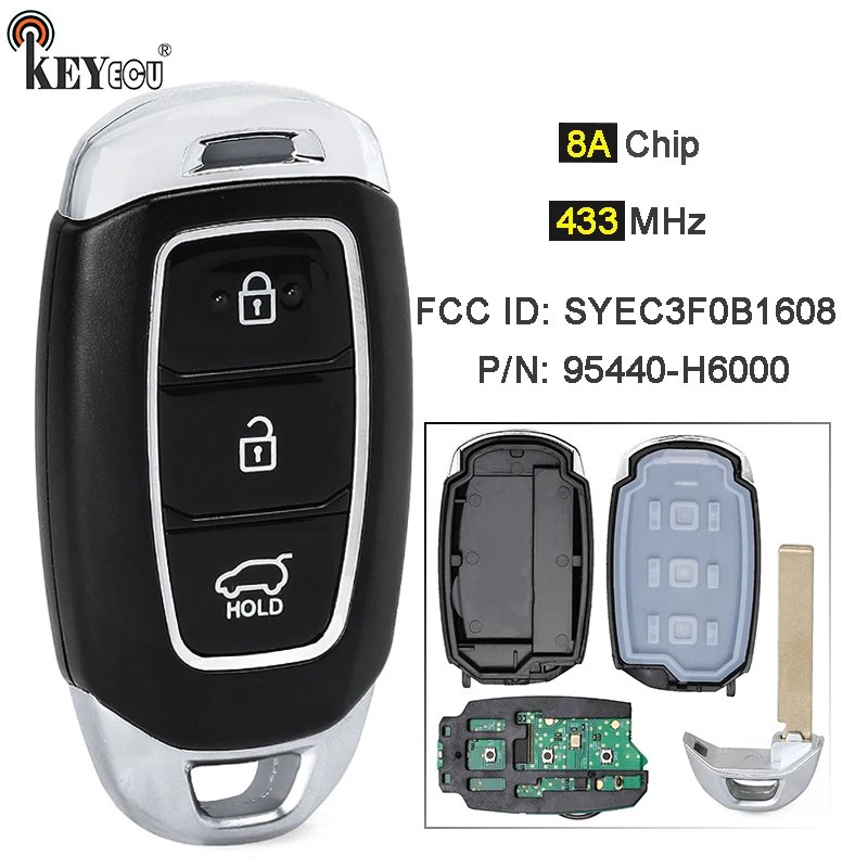 Hyundai Accent keyless go smart key