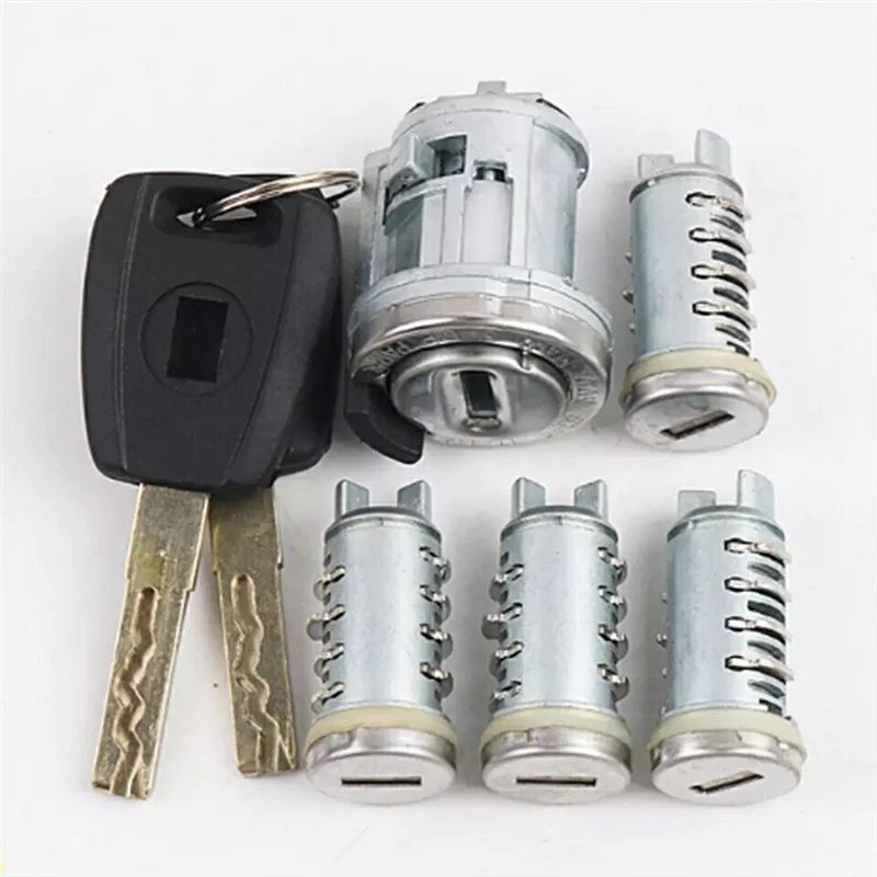 Car Ignition Lock Set for Fiat Ducato for Peugeot for Citroen SIP22 Blade Car Key Door Milling Cylinder Trunk Lock