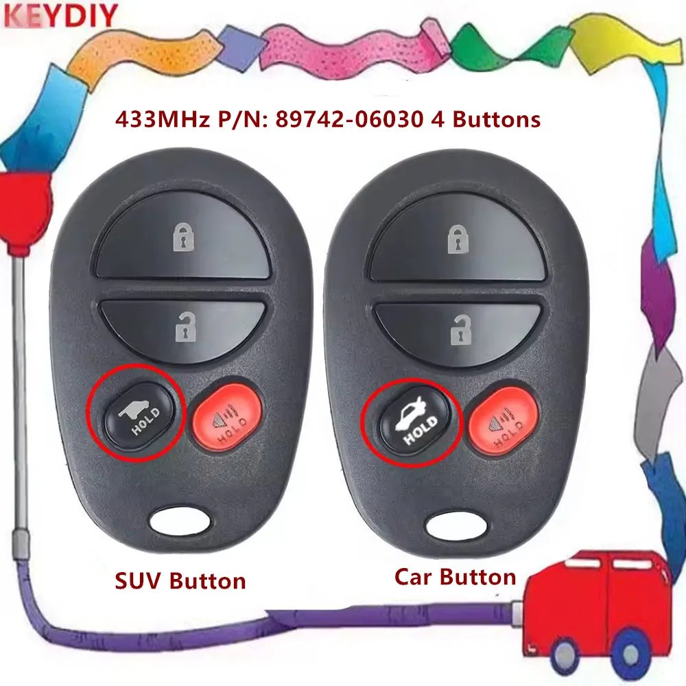 Toyota Camry smart remote key fob