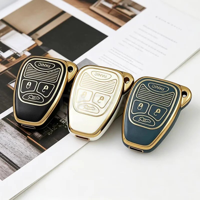 TPU Remote 4 Buttons Car Key Shell for Chrysler Sebring Durango Dakota Caliber Charger Avenger RAM Nitro Magnum for Jeep Dodge