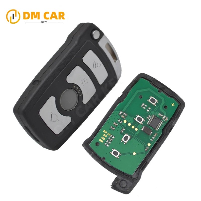 Smart Car Key 4Buttons 315/433/868Mhz ID46 Chip for BMW 7 Series E65 E66 2002-2008 CAS1 System Remote Fob Half Smart
