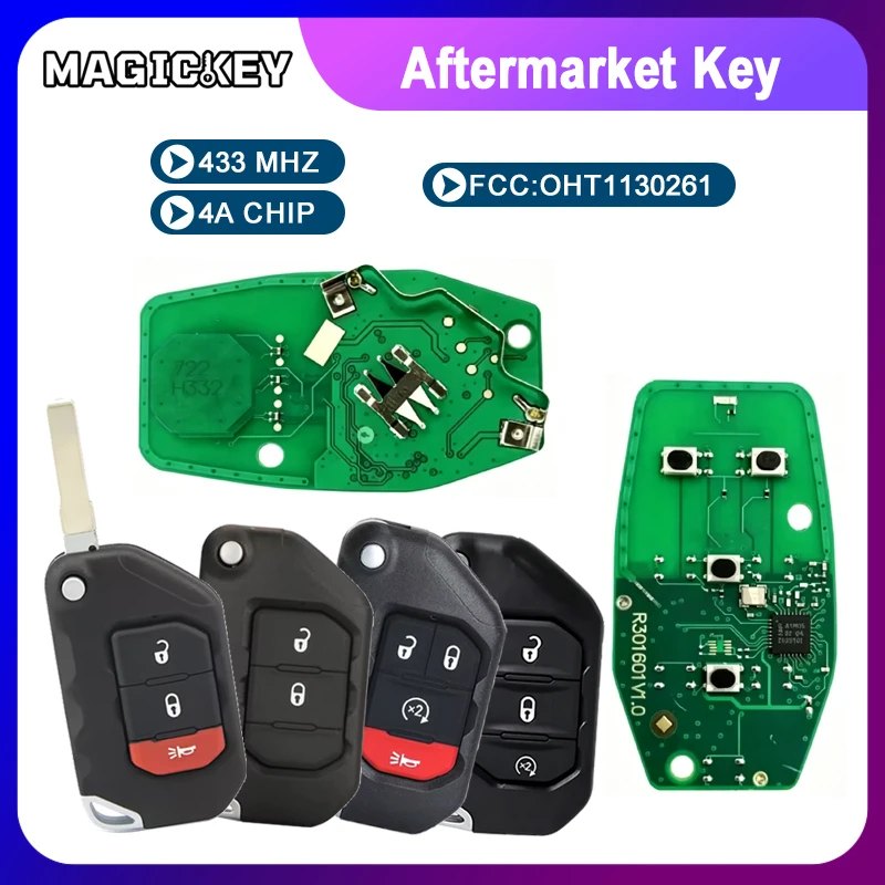 Jeep flip keyless go car remote key