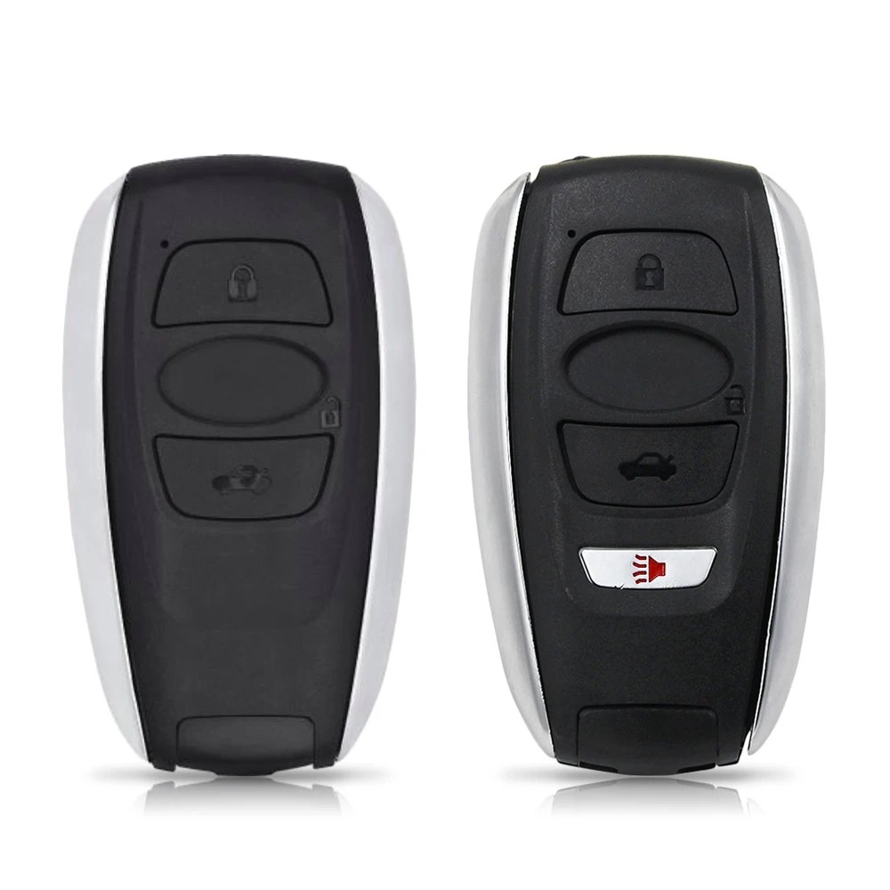Car Key Shell Fob Replacement Remote 3/4 Buttons Compatible for Subaru BRZ WRX STI Legacy Outback XV Crosstrek