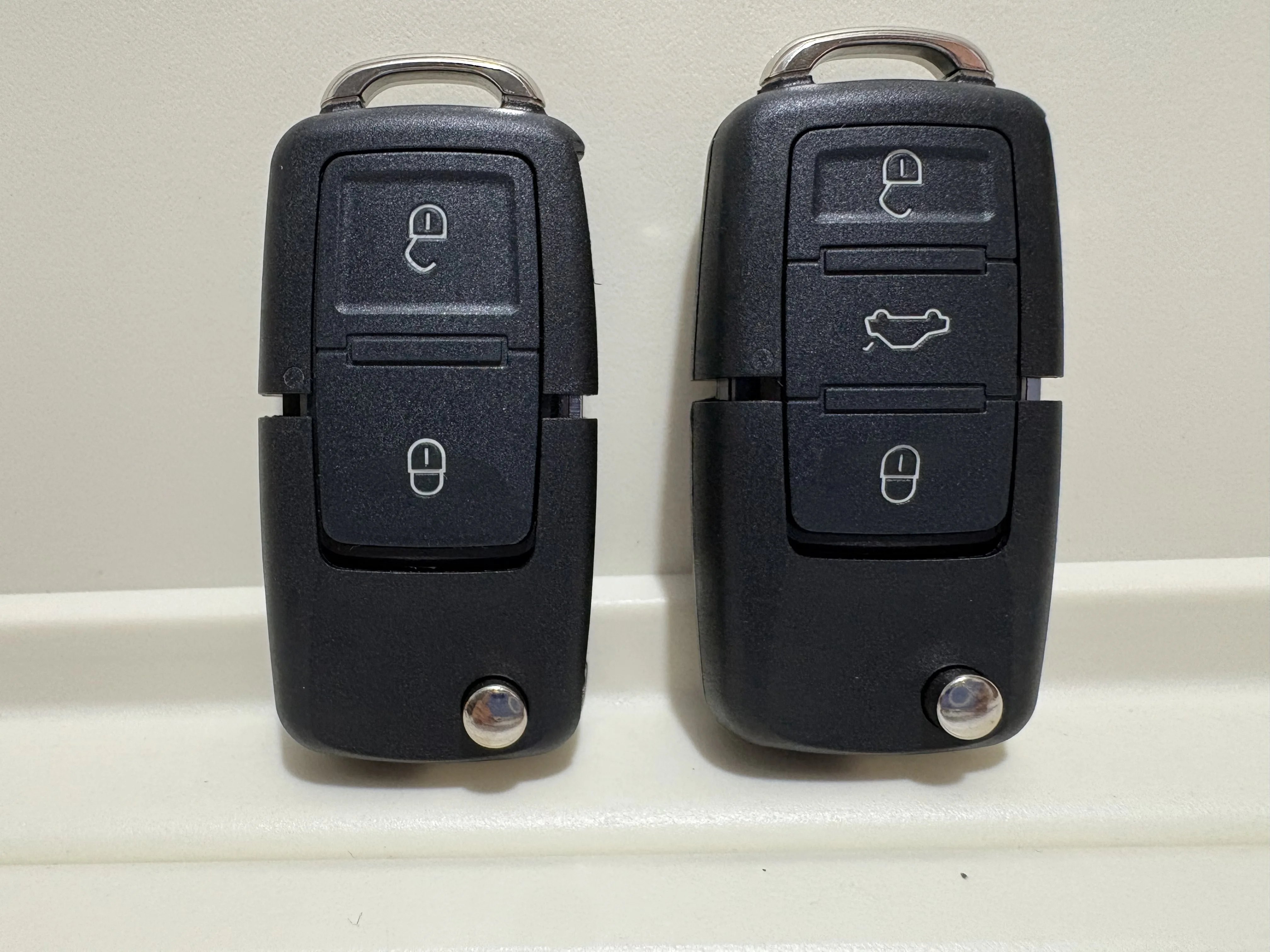 1Pc New Replacement Key Head Case Uncut HU66 Blade For Seat 2/3 Button Remote Blank For Skoda Shell No Logo Accessories For VW