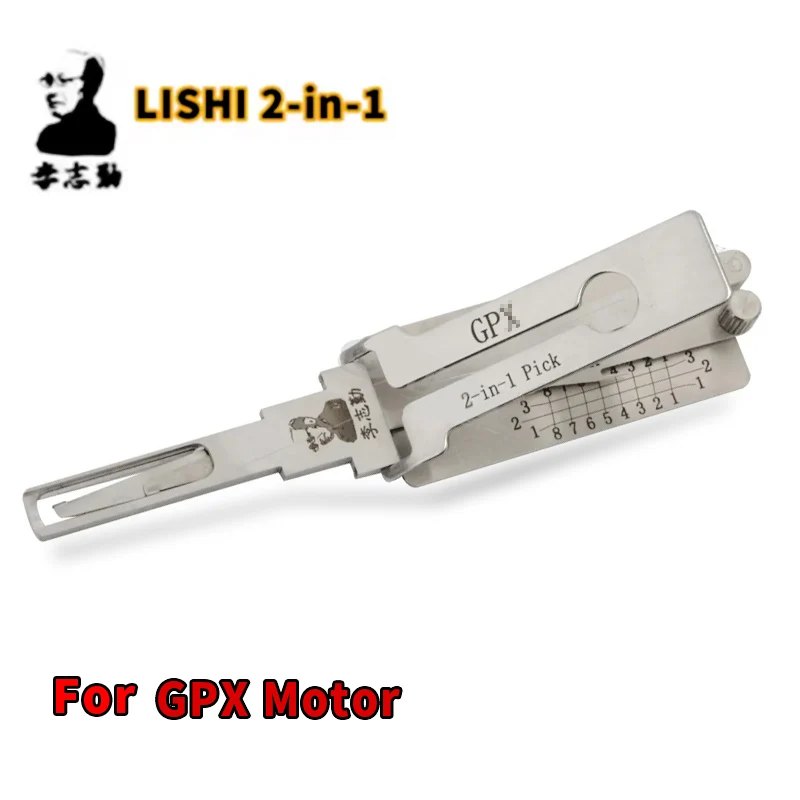 For GPX Motorcycle Lishi 2-in-1 Pick Decoder For GPX  Key Copy tool Locksmith tool