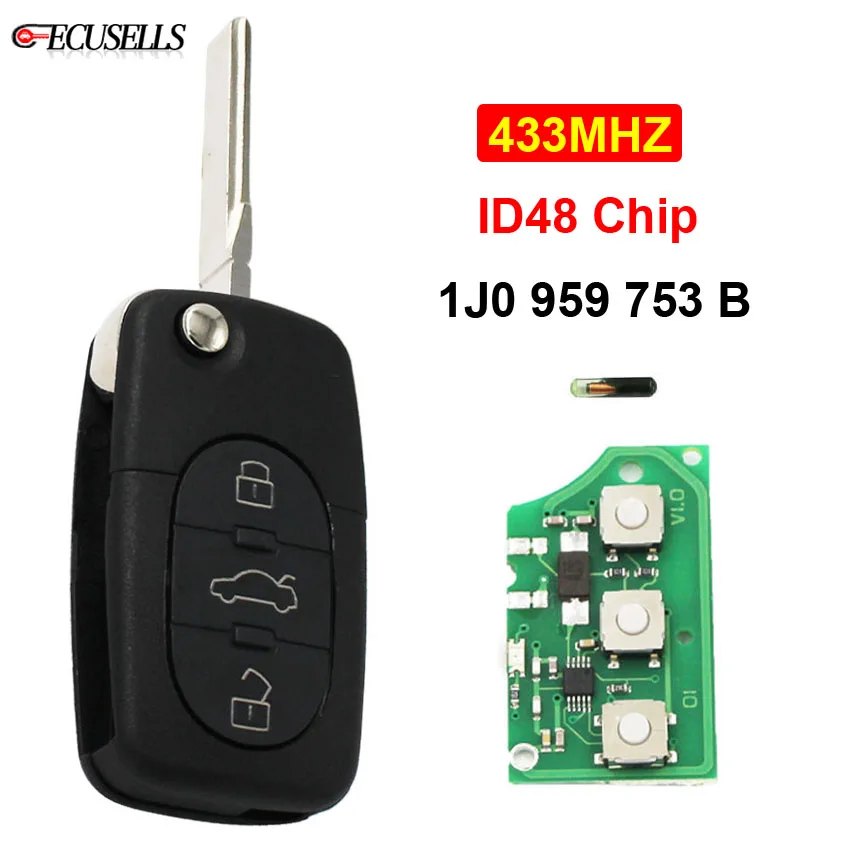 VW remote key 1J0 959 753 B