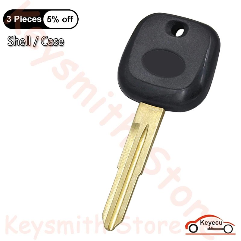 KEYECU Replacement New Uncut Transponder Key Shell Case for Daihatsu Charade Copen Cuore Feroza Sirion Terios YRV
