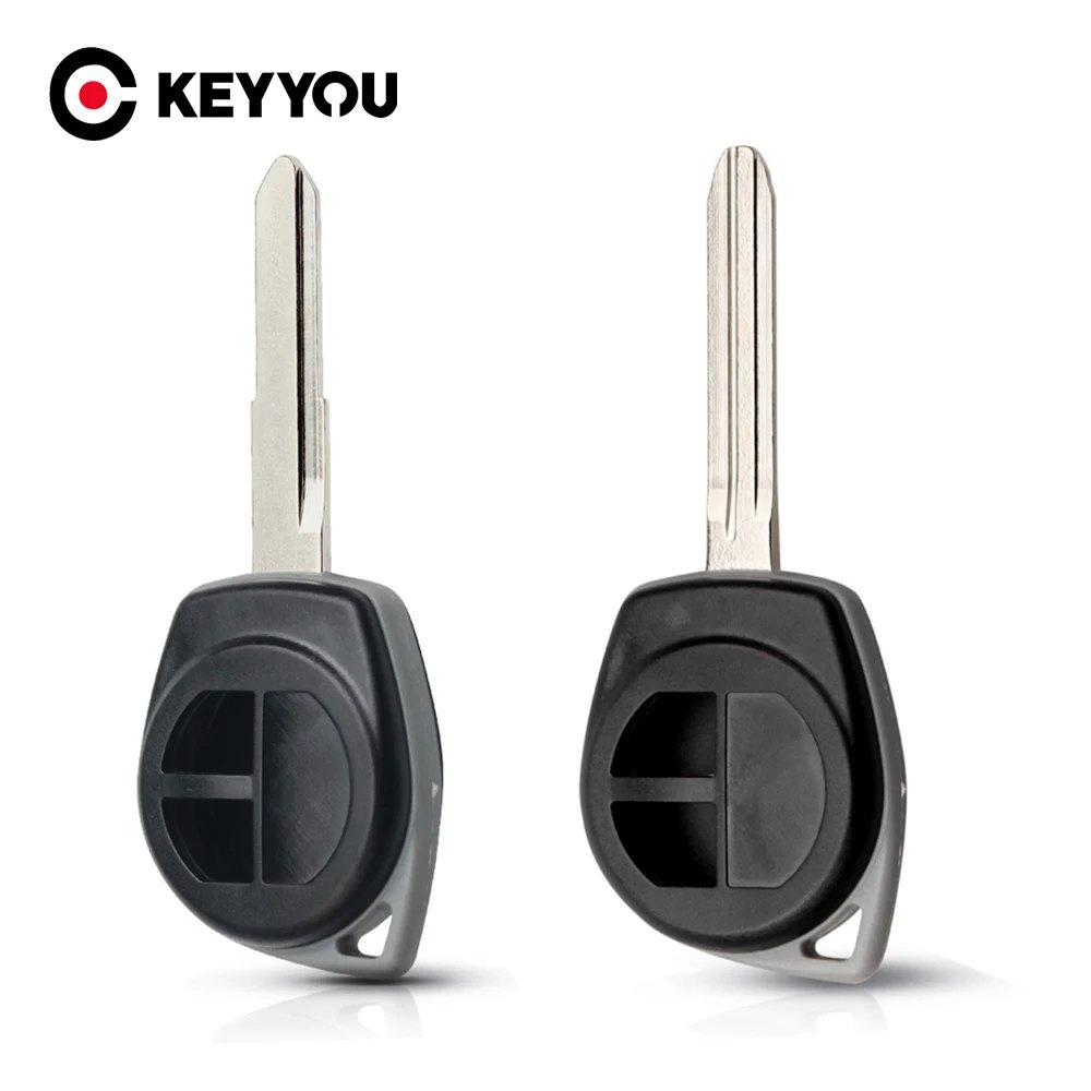 KEYYOU 2 Buttons Car Key Big Housing Shell Auto Case For Suzuki Alivio Dzire Ertiga Jimny Swift S-Cross SX4 Vitara