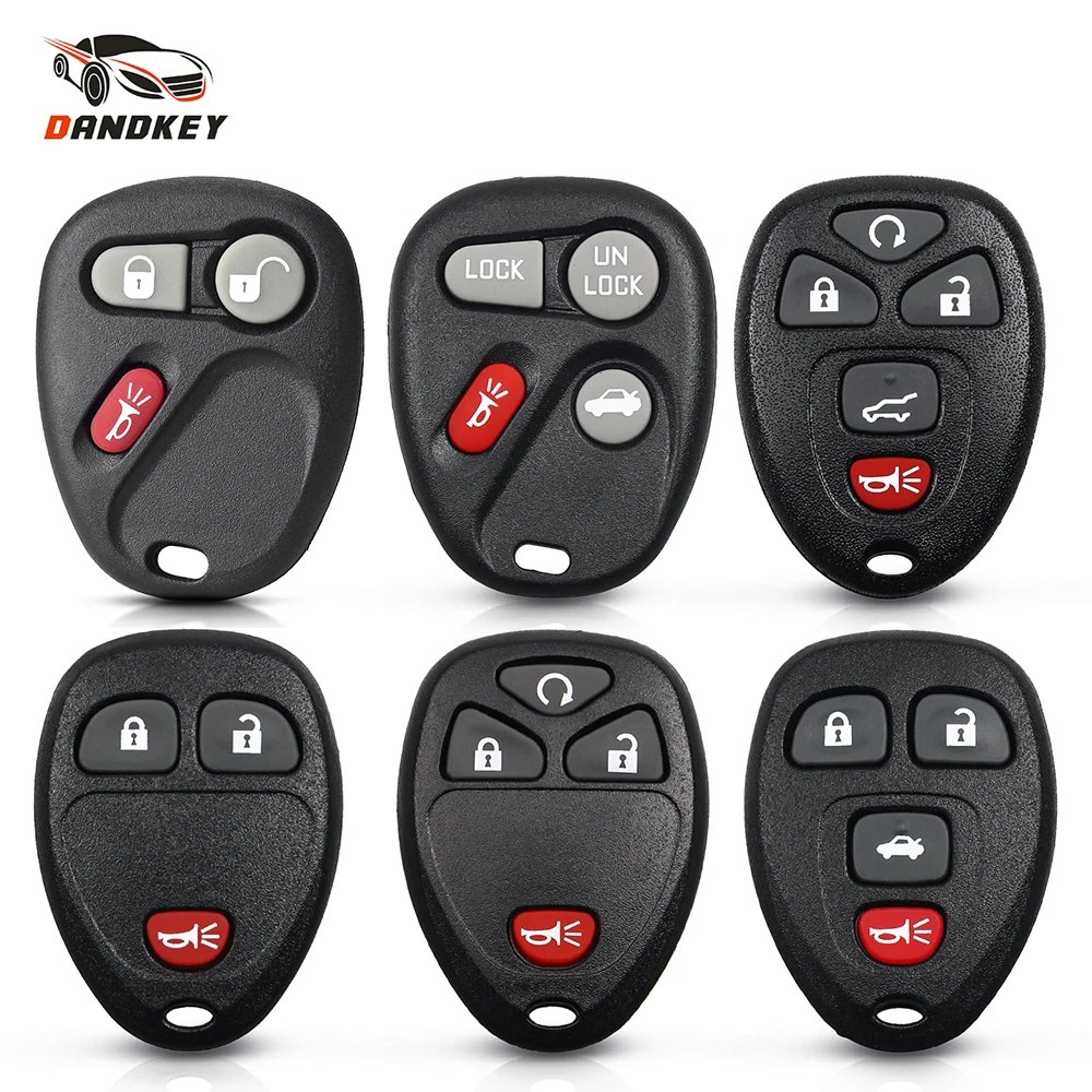 KEYYOU 2/3/4/5 Buttons No Chip Blank Remote 2 + 1 Panic Key Shell Case For Buick Hummer H3 GMC For Chevrolet Colorado Isuzu