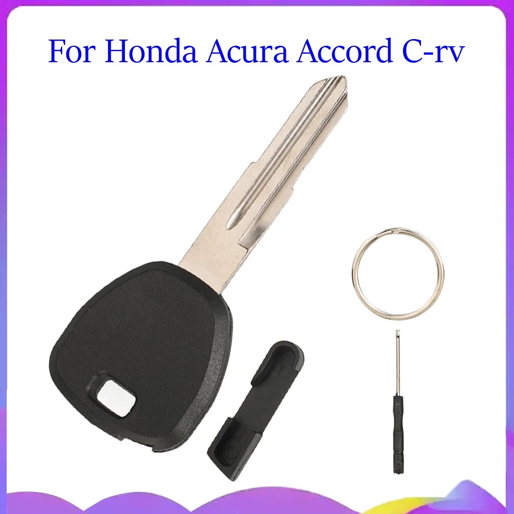 jingyuqin New For Honda Acura Accord C-rv Transponder Keys Hon58R Uncut Blade No Chip Auto Replacement Car Key Shell