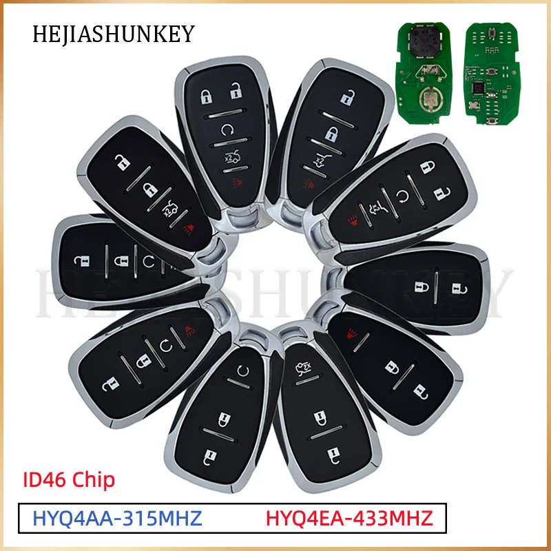 HYQ4AA HYQ4EA Smart Remote Key Fob 315/433MHz ID46 Chip For Chevrolet Cruze Malibu Camaro Equinox Spark Volt Blazer Traverse Son