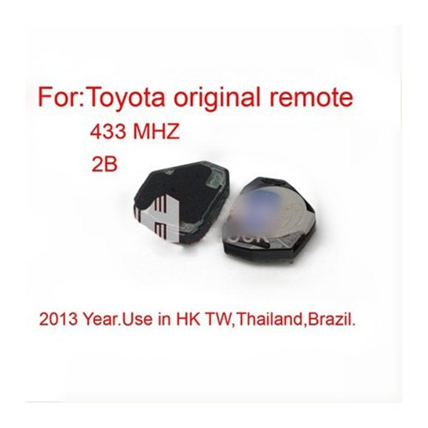 Two button 433MHz remote key for Toyota