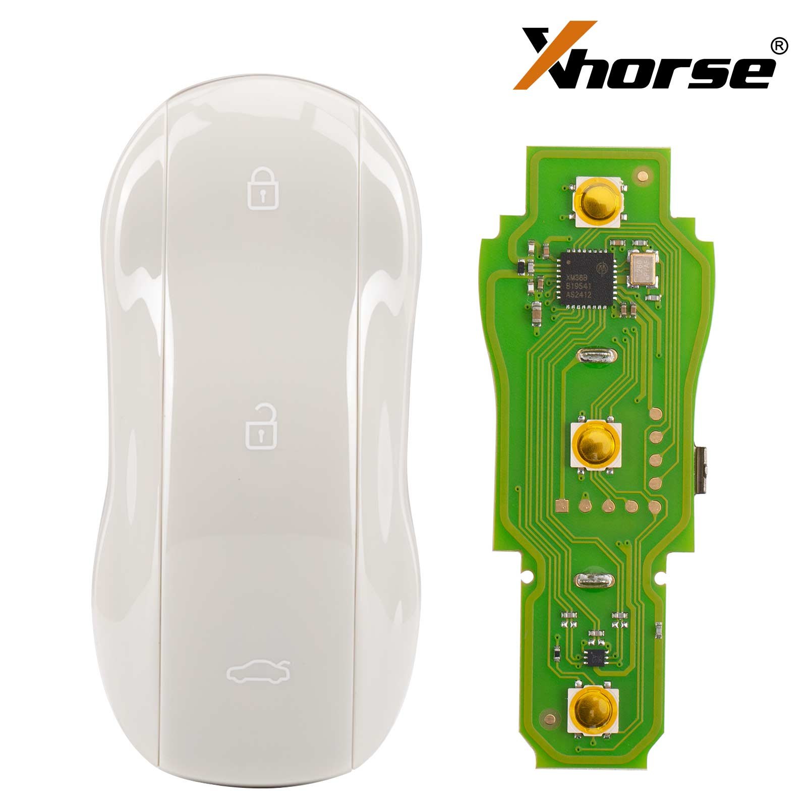 Xhorse XSSC25EN XM38 smart key with marble grey supercar style shell