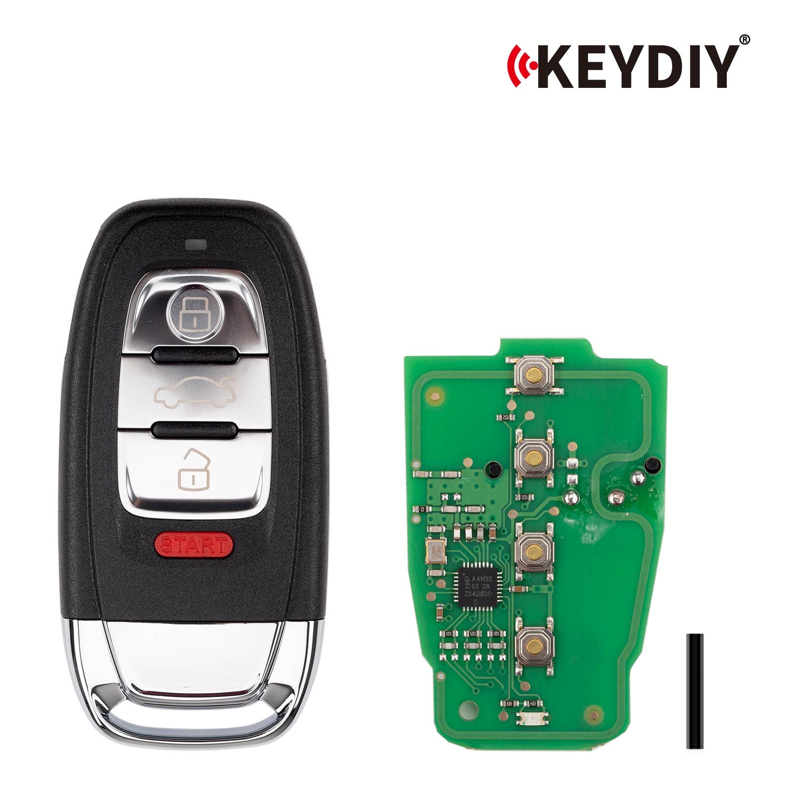 KEYDIY ZB01-4 universal smart remote key in an Audi style body