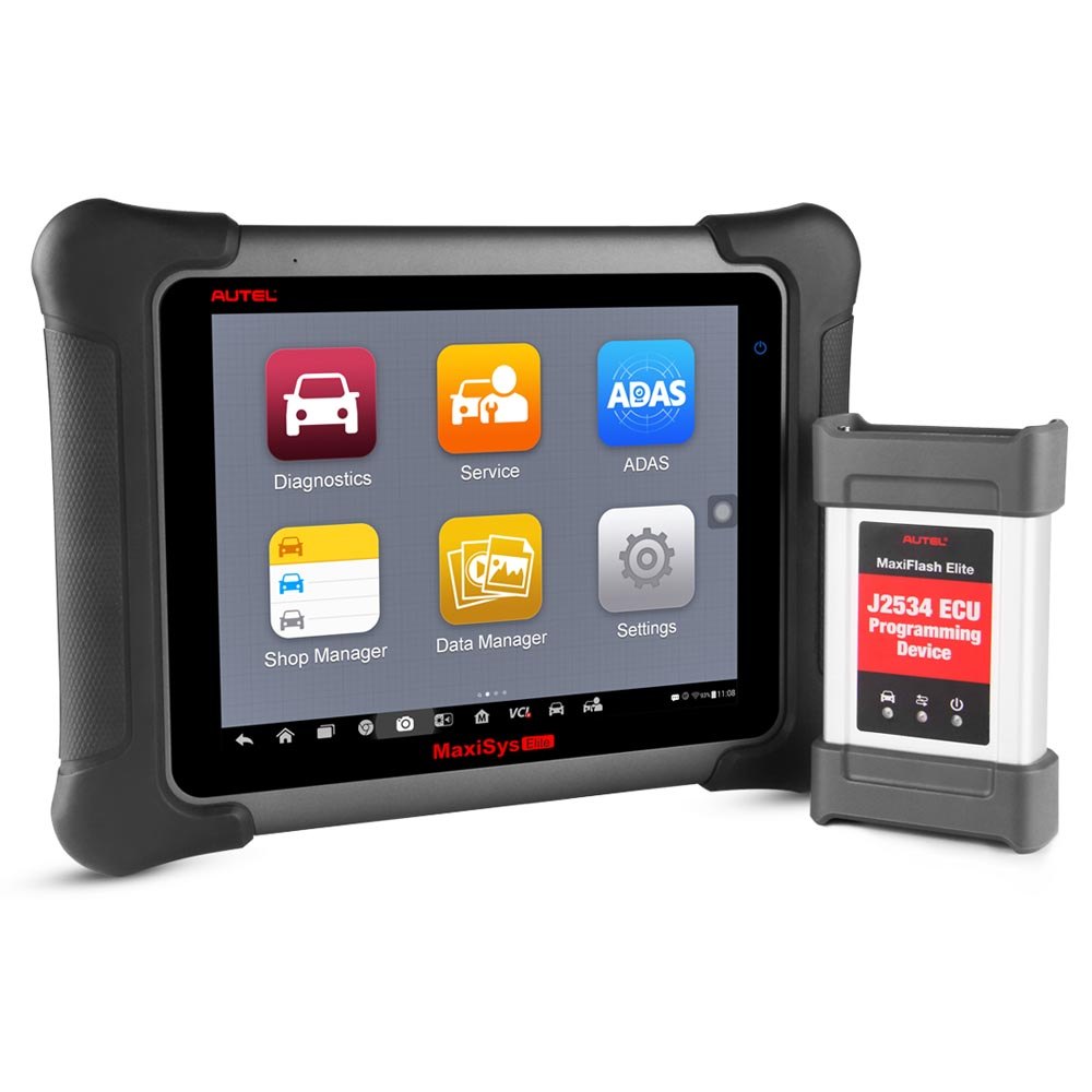 Autel MaxiSys Elite diagnostic scanner with J2534 ECU programming