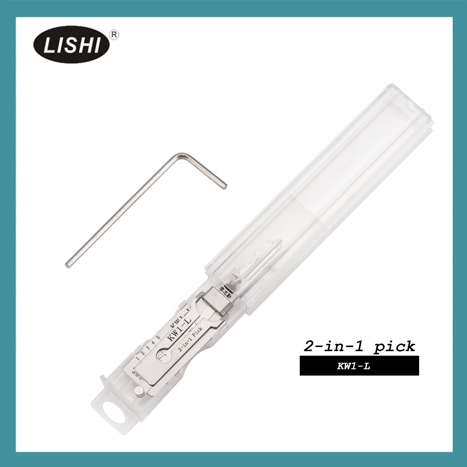 Lishi KW1-L long civilian pick and decoder for Kwikset