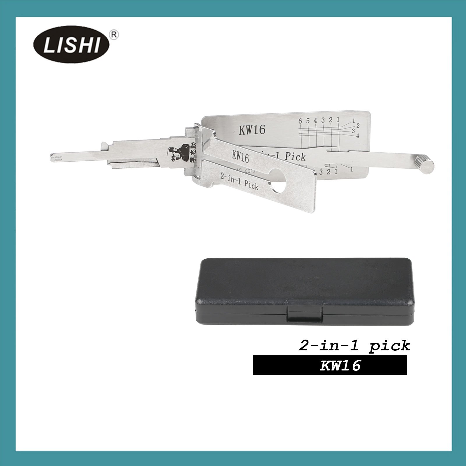 Lishi KW16 flat milling two in one tool for Kawasaki