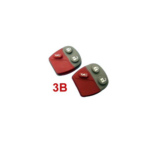 Replacement rubber key button pads for Buick, five to a pack