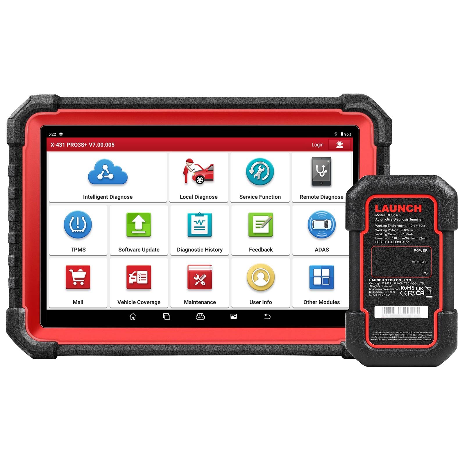 Launch X431 PRO3S+ V5.0 bidirectional scan tool, EU and UK version