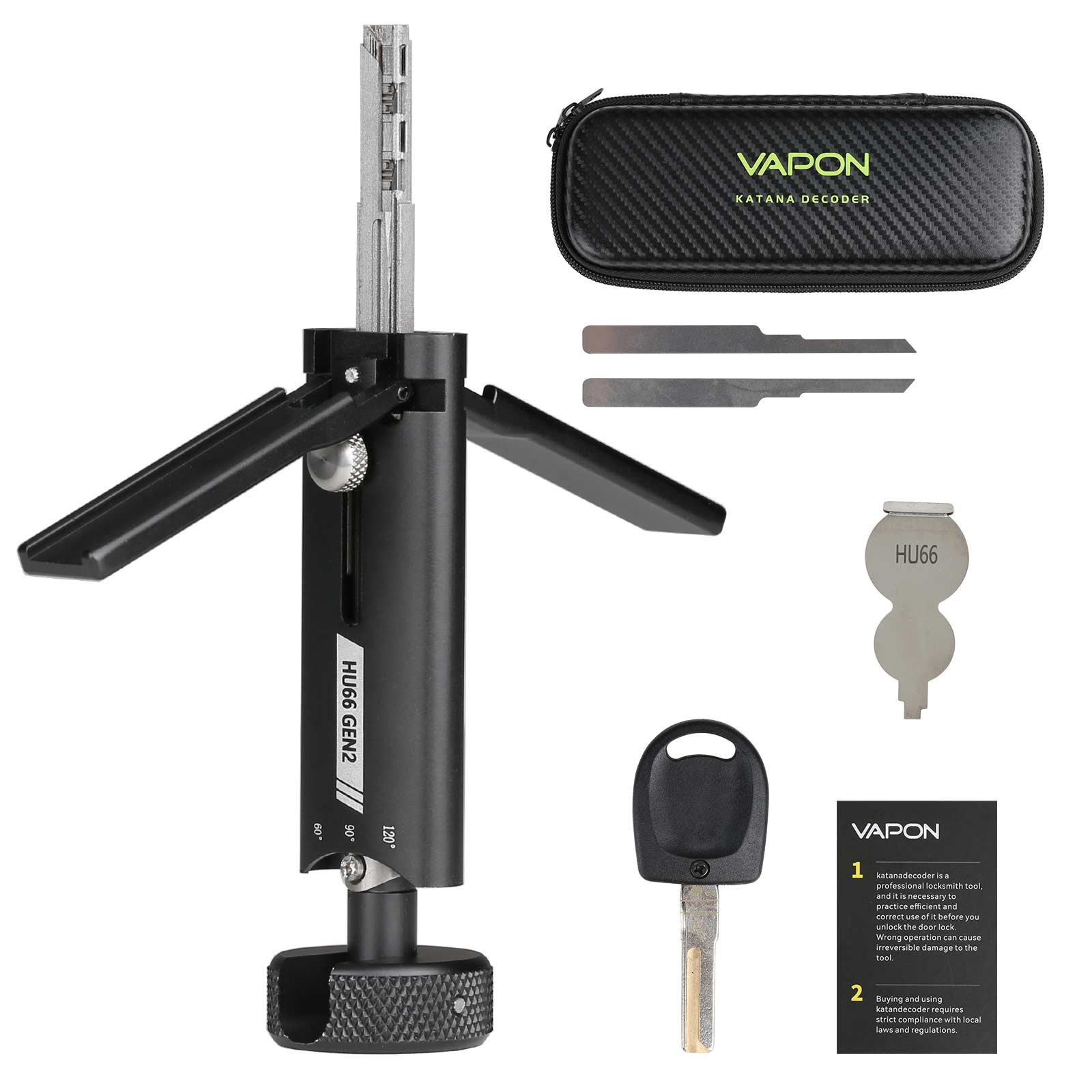 Vapon Katana HU66 Gen2 auto pick and decoder lockpick tool
