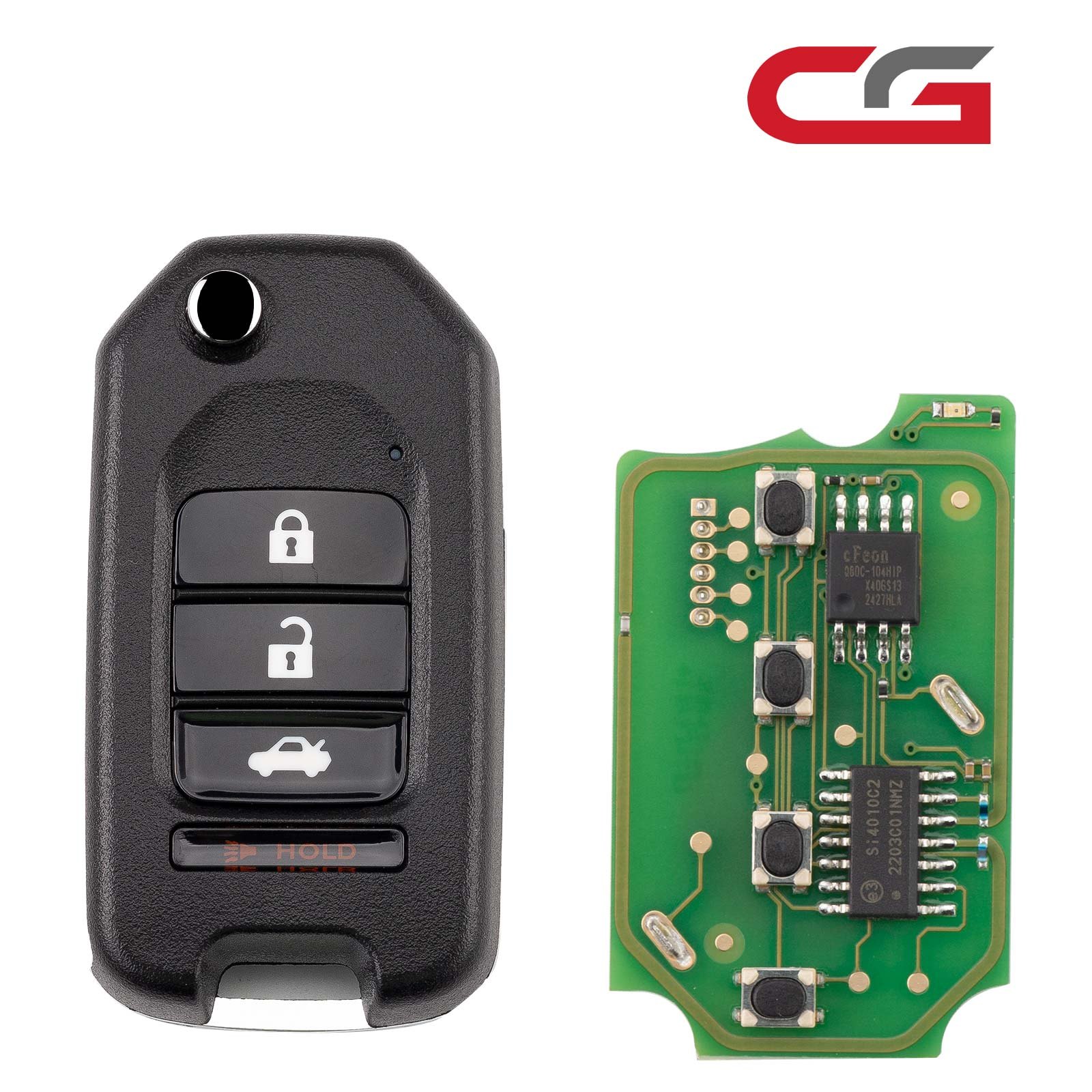 CGDI C13-000004 Honda style remote, three plus one buttons