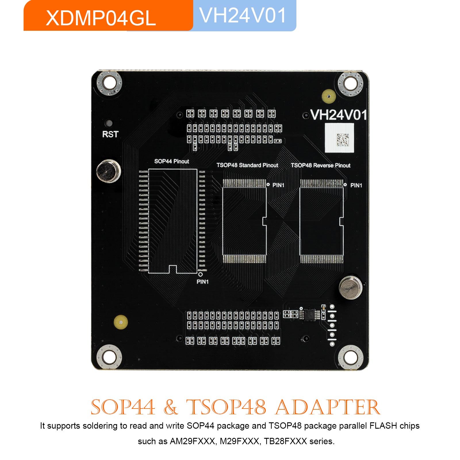 Xhorse XDMP04GL VH24 SOP44 and TSOP48 adapter