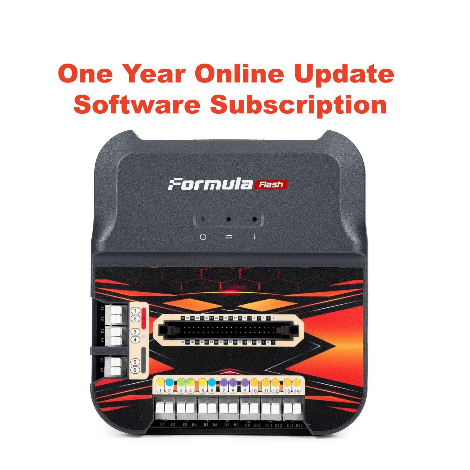 One year online software update subscription for the FormulaFlash tool
