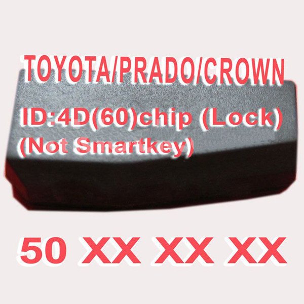 Toyota 4D60 duplicable transponder chips, ten to a pack