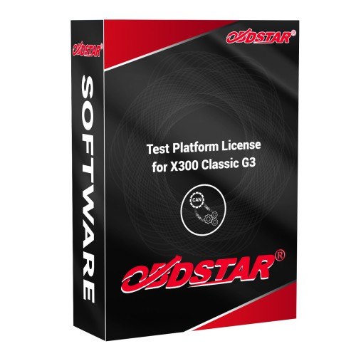 Test platform function authorisation for OBDSTAR X300 Classic G3