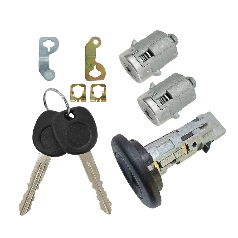Car Lock Kit with Ignition Lock Cylinder and Door Locks for OEM Interchangeable Use 706797 706592 KD008Q9 Specified