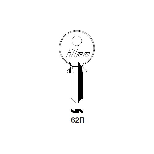 Ilco 62R uncut key blank for Citroen, Panhard, Renault, Simca