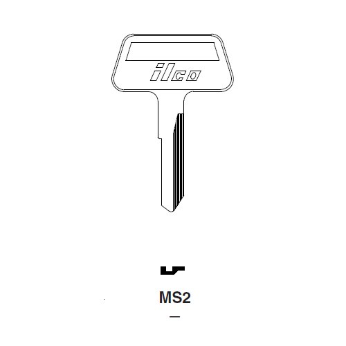 Ilco MS2 uncut key blank for Chrysler