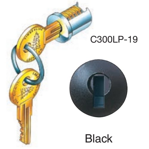TimberLine C300LP Key Plug Assembly Keyed Alike to 102T, Back Finish