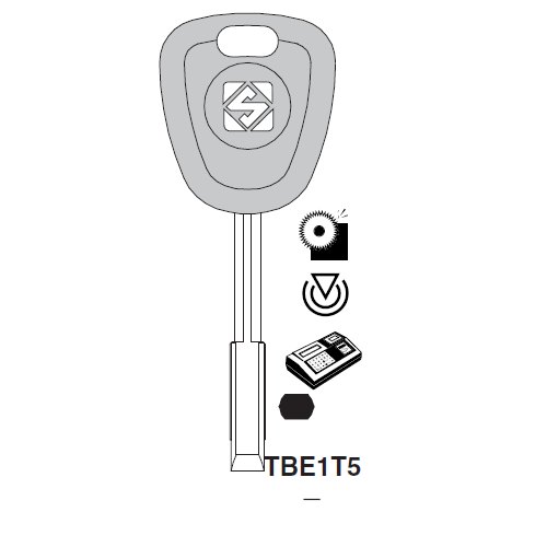 Ilco TBE1T5 uncut key blank
