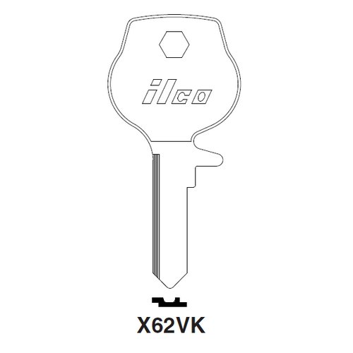Ilco H62VK uncut key blank for DKW
