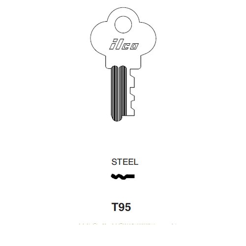 Ilco T95 uncut key blank for Everlasting