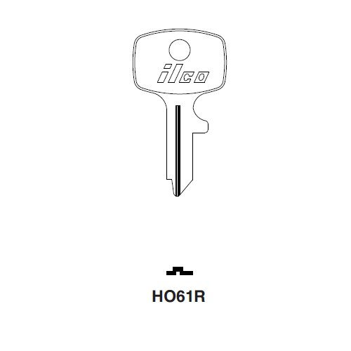 Ilco HO61R uncut key blank for Honda Motorcycles