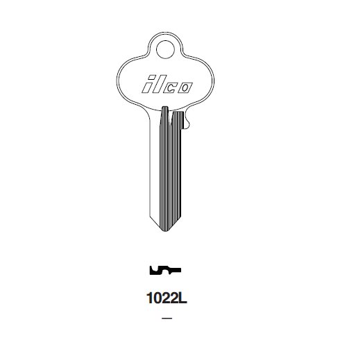 Ilco 1022L uncut key blank for Segal