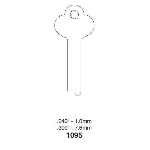 Ilco 1095 uncut key blank
