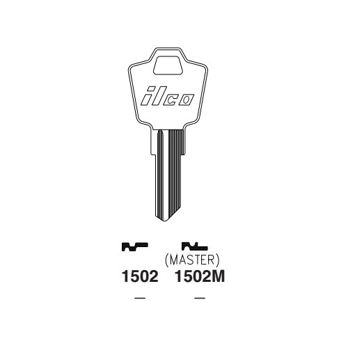 Ilco 1502M uncut key blank for Esp
