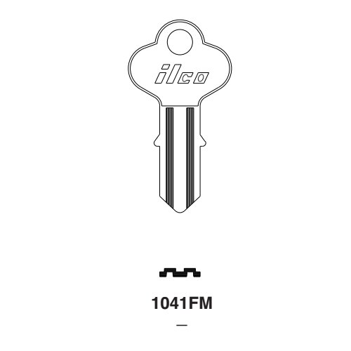 Ilco 1041FM uncut key blank for Chicago