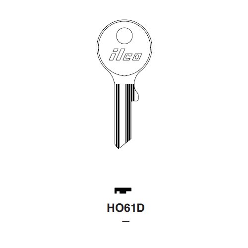 Ilco HO61D uncut key blank for Honda Motorcycles