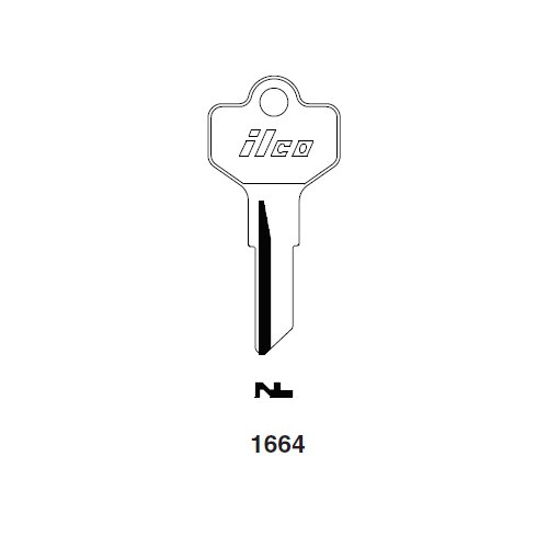 Ilco 1664 uncut key blank for Cessna