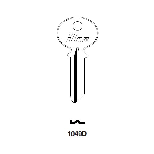 Ilco 1049D uncut key blank for Safe
