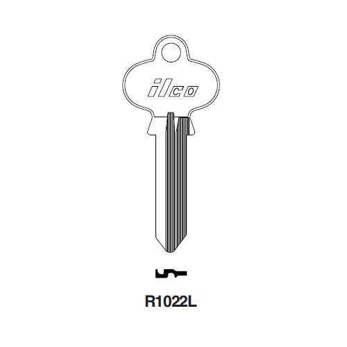 Ilco R1022L uncut key blank for Segal