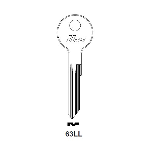 Ilco 63LL uncut key blank for Opel