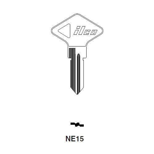 Ilco NE15 uncut key blank for Renault